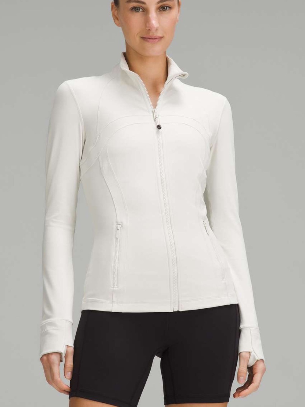 lululemon athletica Women's Cream Full-Zip Utility Jacket size 2 in bone